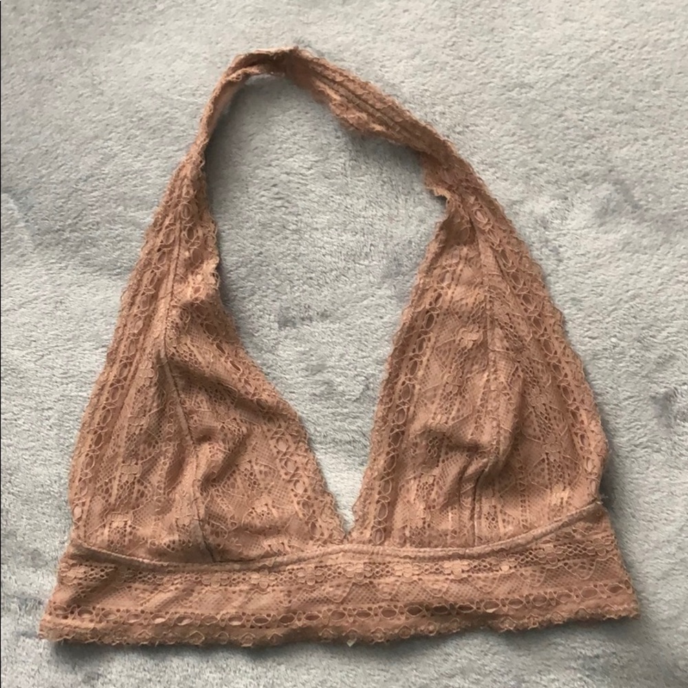 Tillys mauve lace halter brallette
